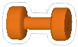 Dumbbell Orange, non-target item in Match Factory Level 1520