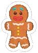 Gingerbread Man Orange, non-target item in Match Factory Level 1522