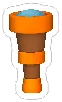 Pirate Telescope Orange, non-target item in Match Factory Level 1522