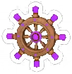Pirate Wheel Purple, target item in Match Factory Level 1543
