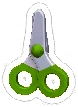 Scissors Green, non-target item in Match Factory Level 1542