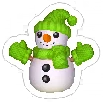 Snowman Green, non-target item in Match Factory Level 1515