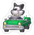 Wally Car Green, non-target item in Match Factory Level 1542