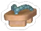Wood Shoes Blue, target item in Match Factory Level 1504